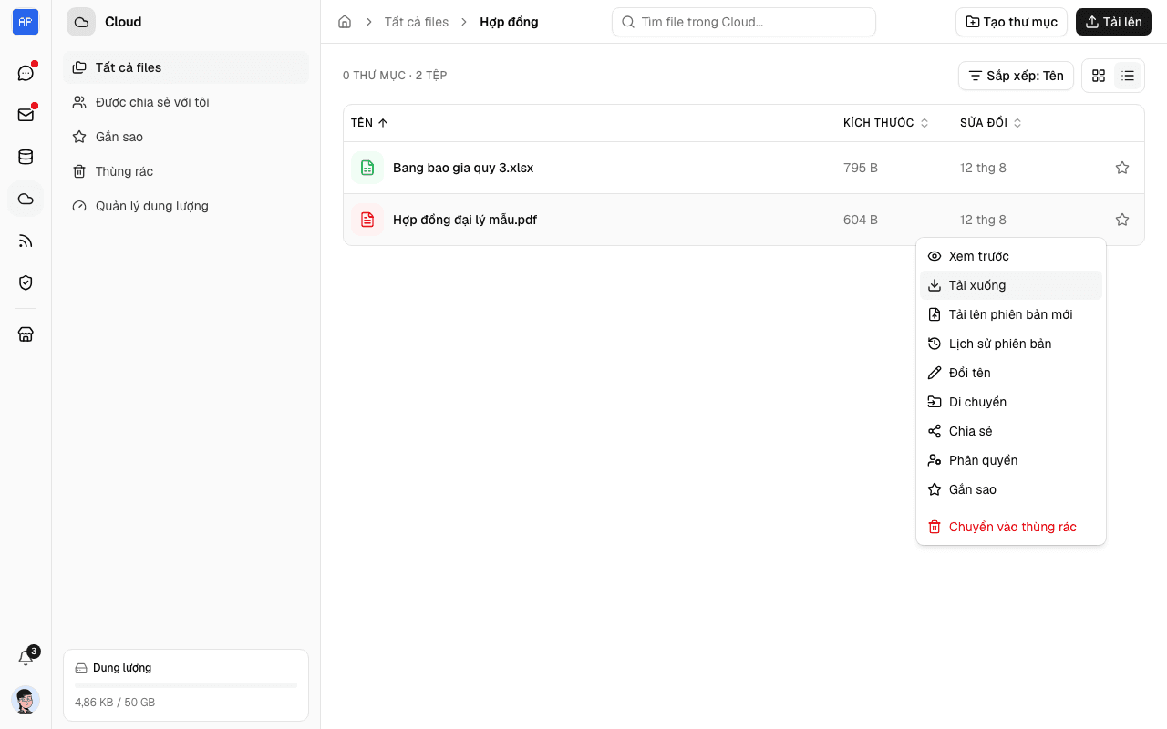 Tải file về máy