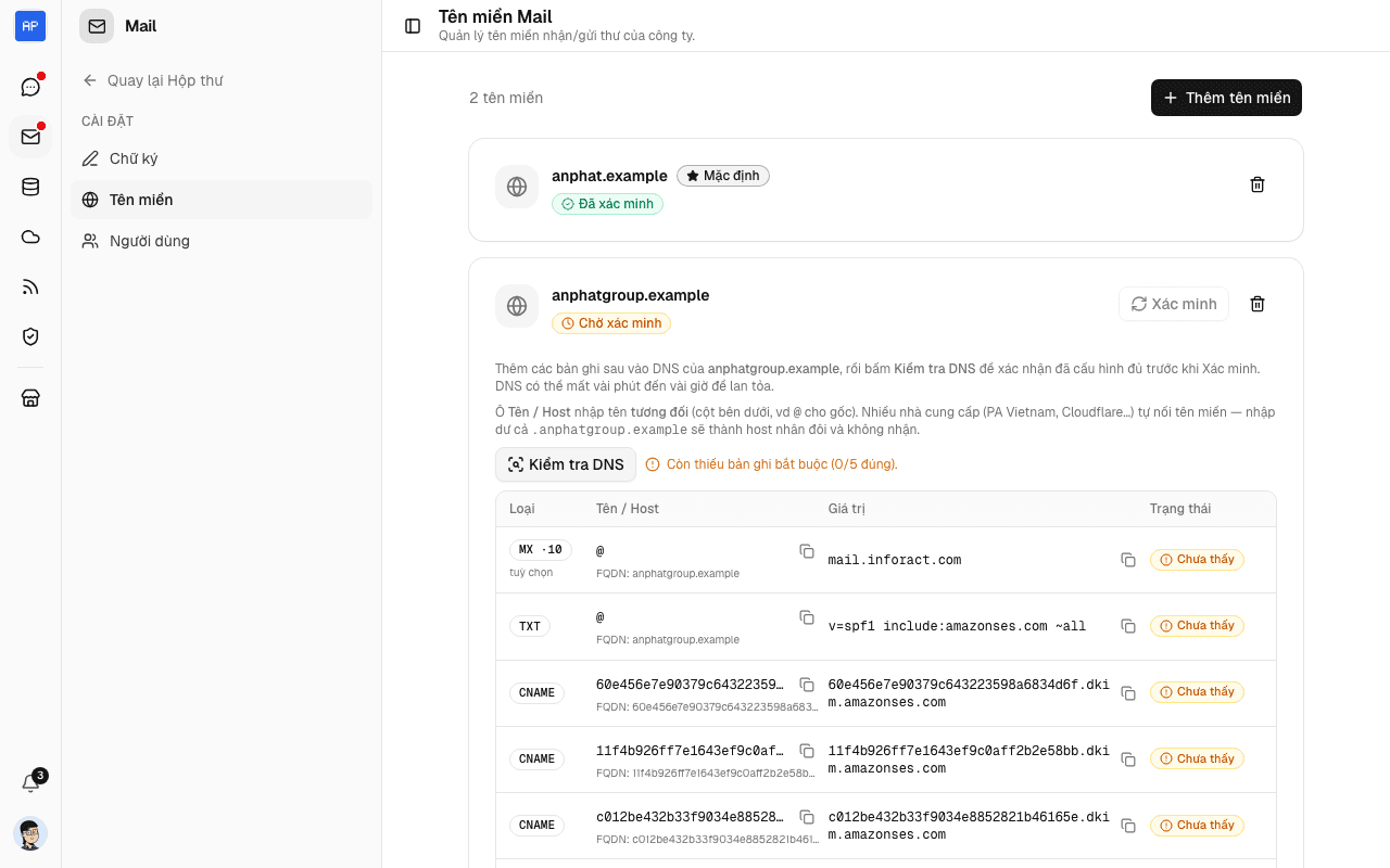 Bảng kiểm tra DNS